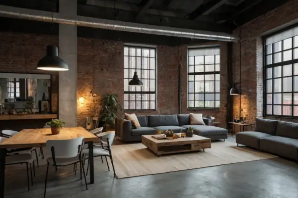 Transforme Seu Loft com Luminárias Minimalistas Estilo Industrial-Chic